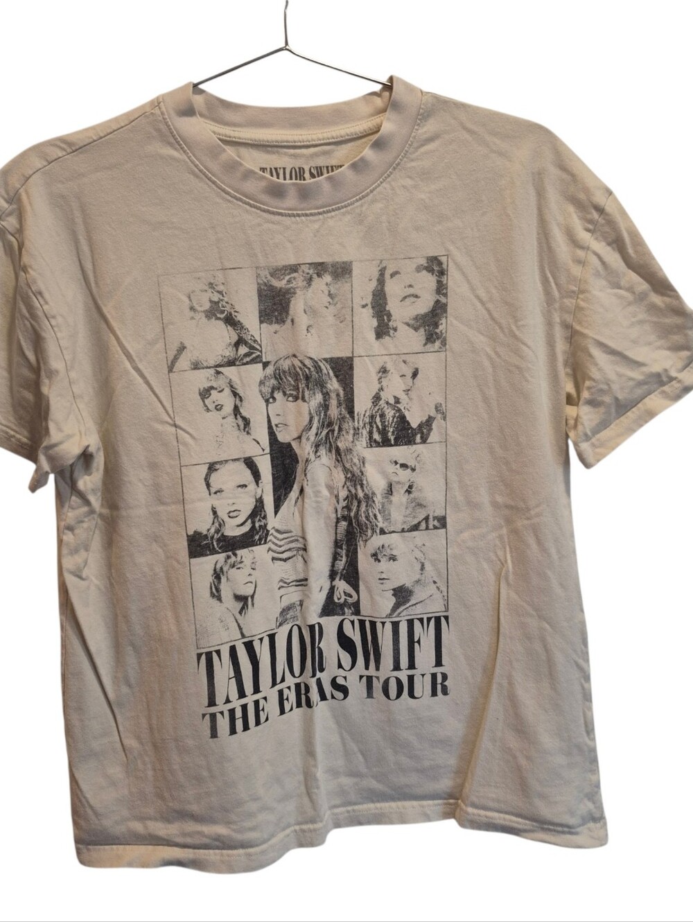 Taylor Swift Eras Tour Tee Shirt Beige Cream Size Medium